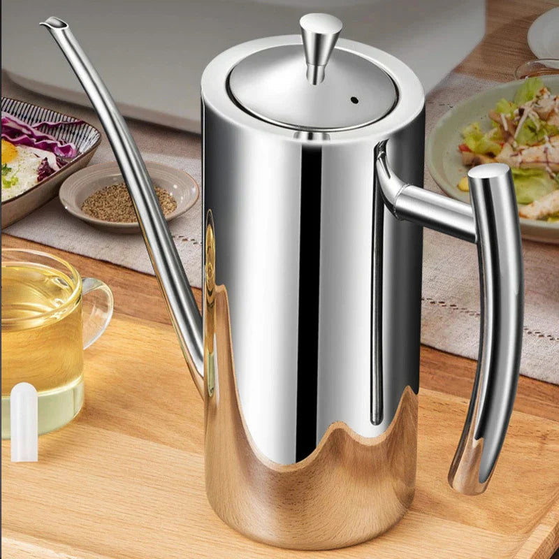 Precision Spout Olive Oil Dispenser Bottle – Durable Stainless Steel