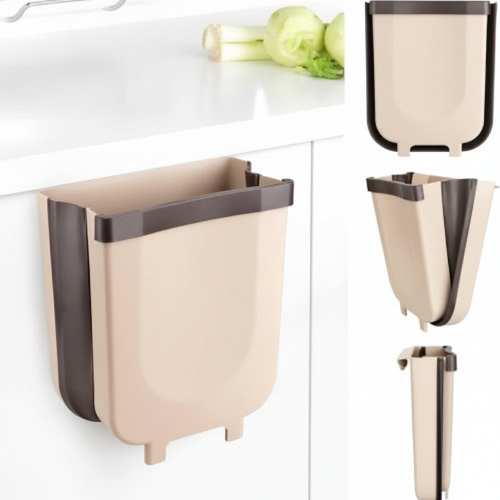 Compact Hanging Kitchen Waste Bin for Effortless Cleanup