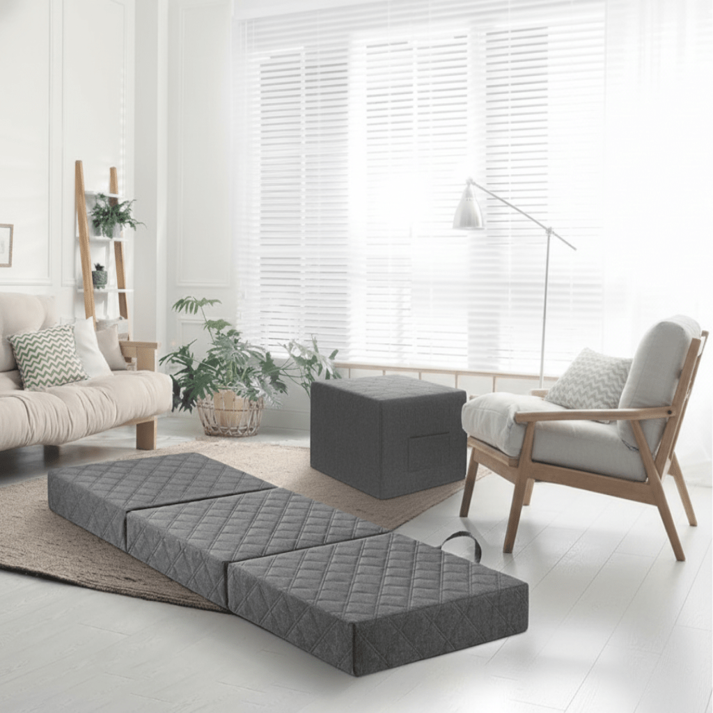 Compact Convertible Mattress for Effortless Hosting