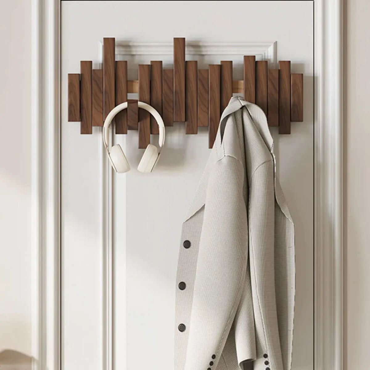 Melody Wall Organizer in Rich Walnut or Light Beech Finish