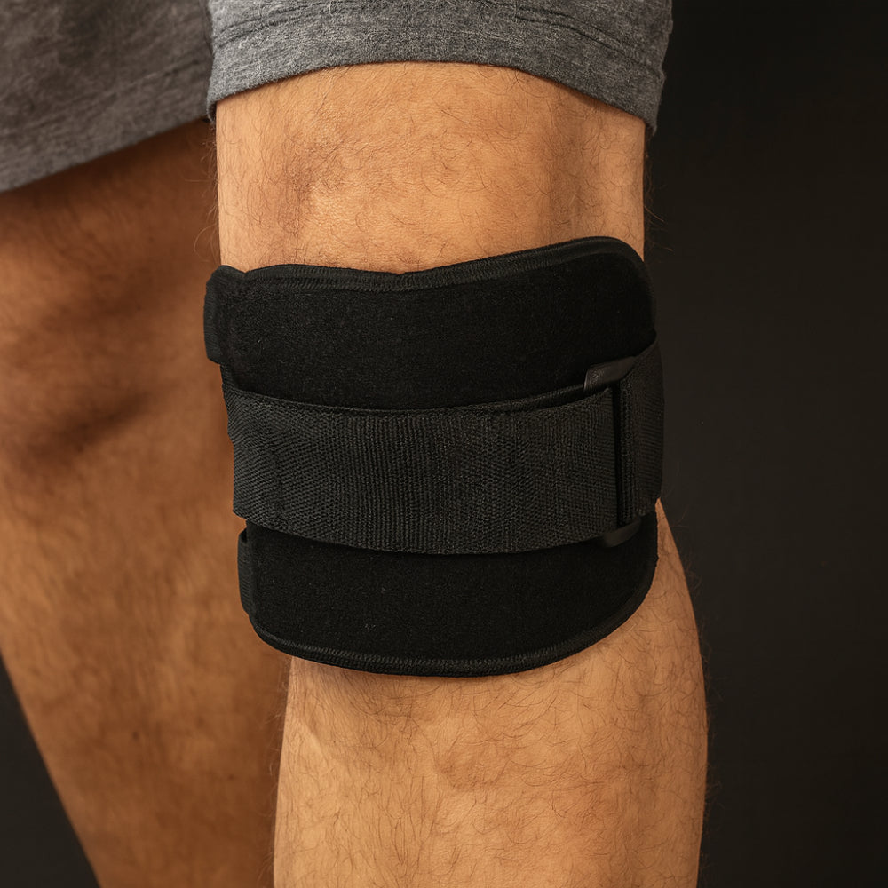 Versatile Knee Support with Compression and Soft Padding