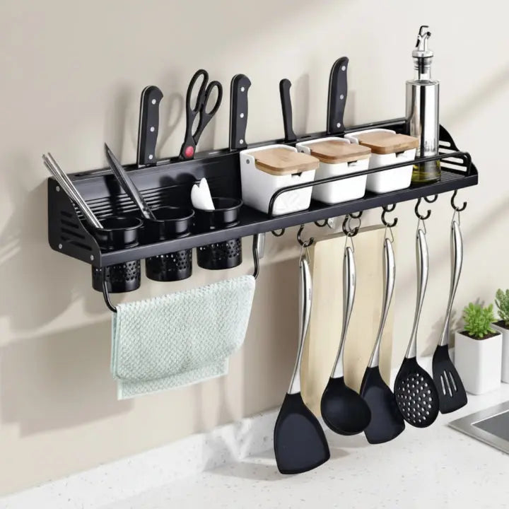 Stylish Wall-Mounted Kitchen Organizer for Effortless Storage