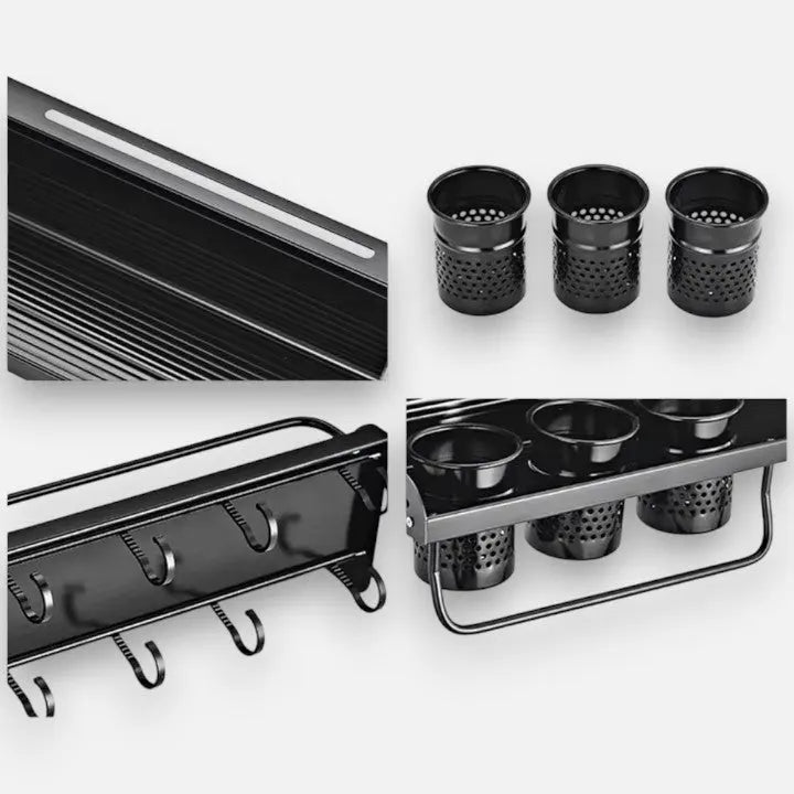 Stylish Wall-Mounted Kitchen Organizer for Effortless Storage