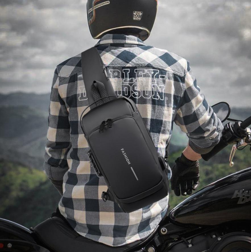 Backpack with Carbon Fiber Design for Theft Protection
