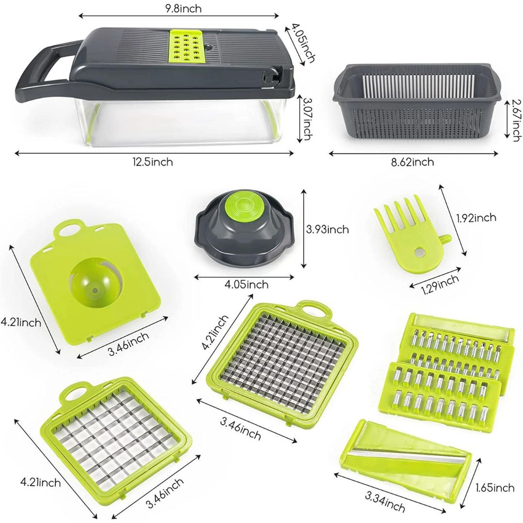 18-Function Food Slicer with Safety Features