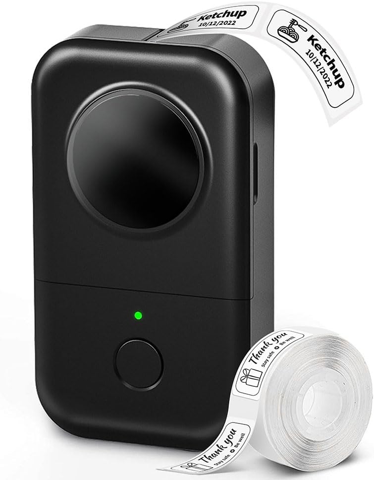 Compact Bluetooth Label Printer for Effortless Organization