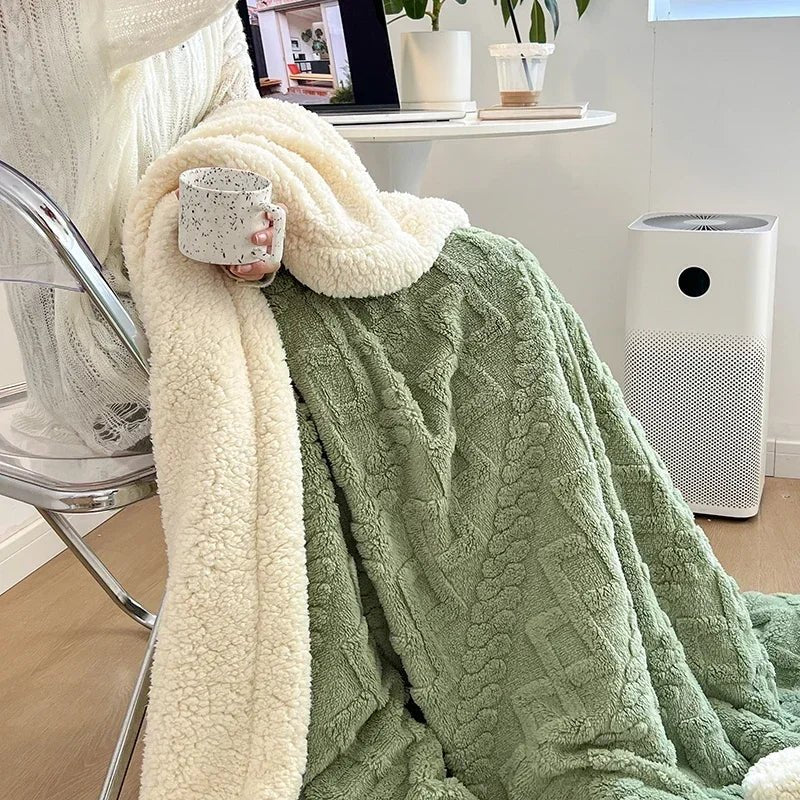 LuxeBlend Soft Wool Blanket for Ultimate Comfort Anywhere