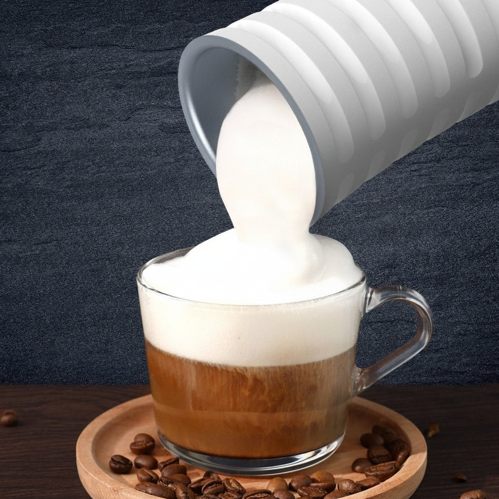 BaristaBlend 4-in-1 Milk Frother and Steamer for Perfect Coffee