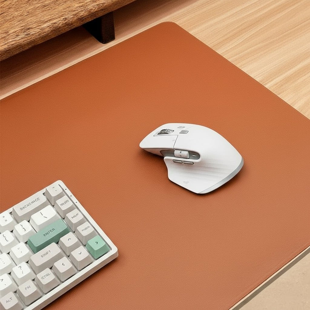 EliteGuard Leather Desk Mat for Ultimate Mouse Precision