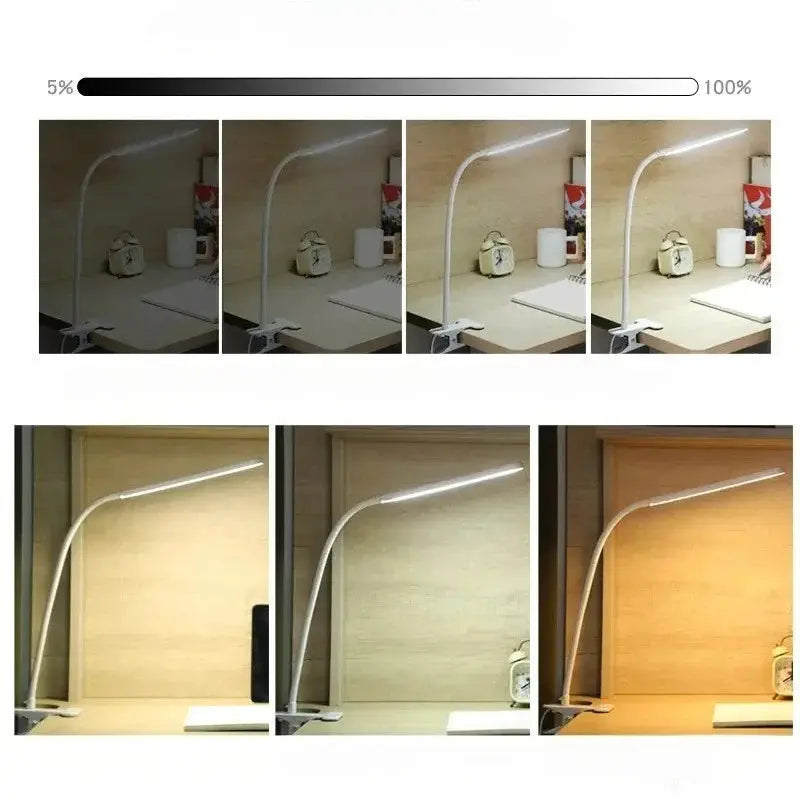 Adjustable LED Clip Lamp with Flexible Gooseneck