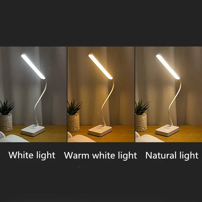 Smart LED Desk Lamp with Touch Control & USB Charger