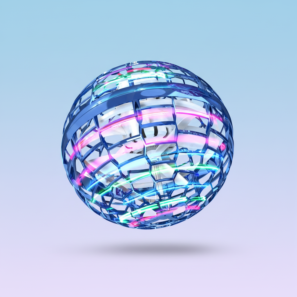 LED-Illuminated Flying Sphere Drone for Endless Fun