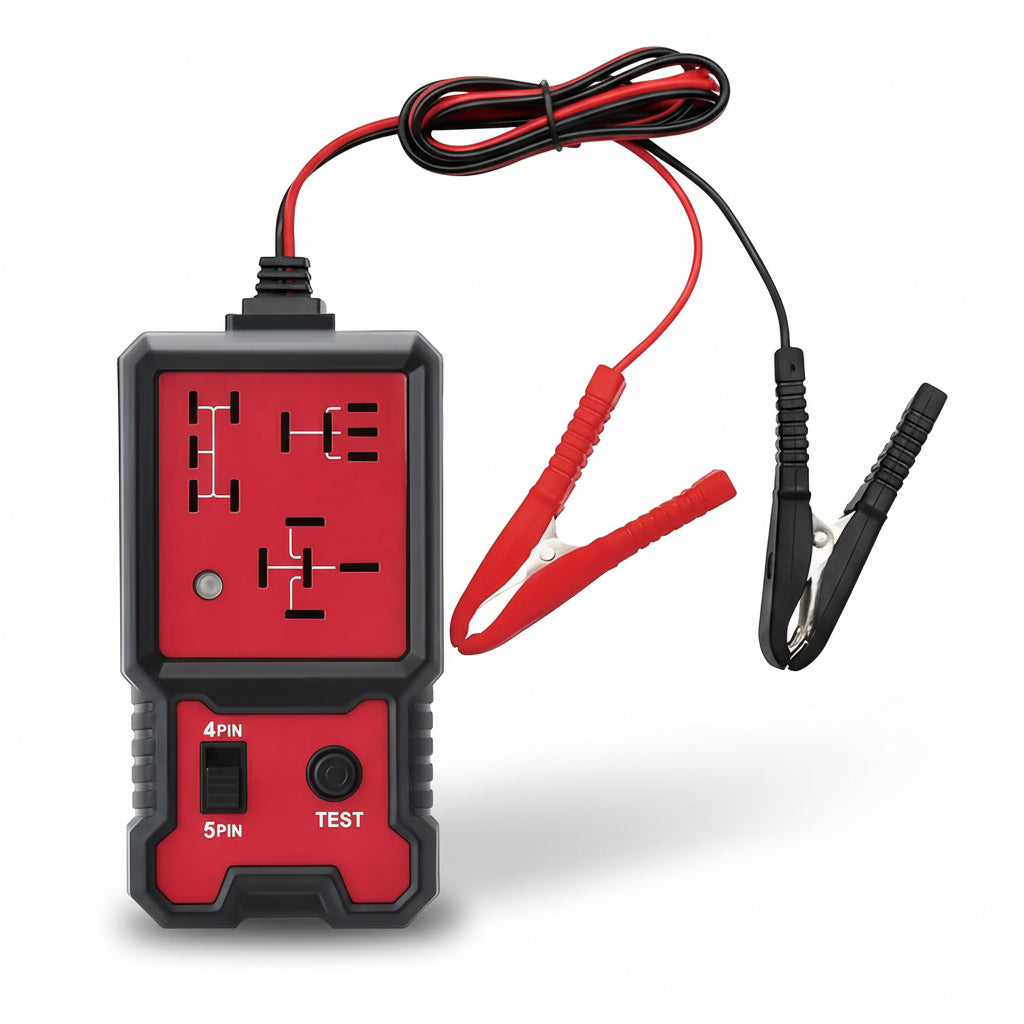 QuickCheck 12V Battery Tester with LED Display for Vehicles