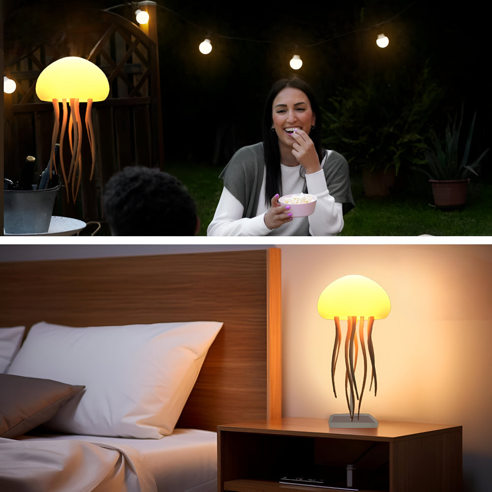 Serene Ocean Glow: LED Jellyfish Lamp for Relaxing Ambiance