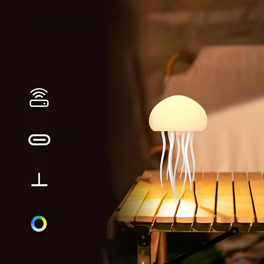 Serene Ocean Glow: LED Jellyfish Lamp for Relaxing Ambiance