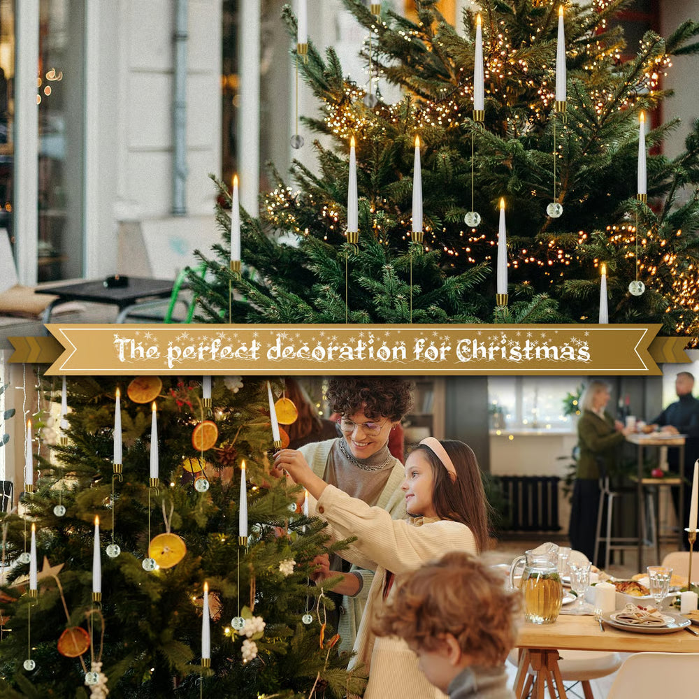 Battery-Operated LED Holiday Tree Lights with Remote Control – Warm Glow