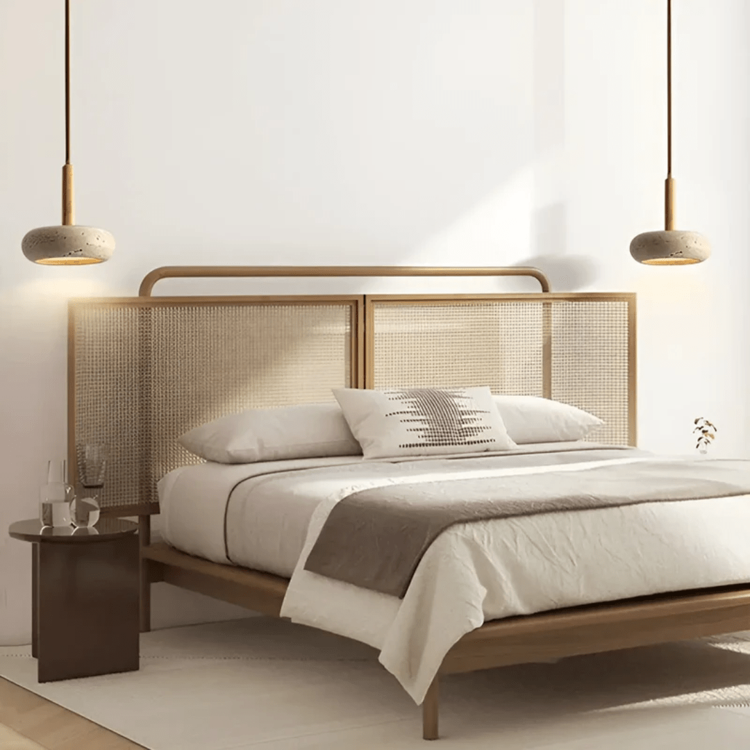 SerenityGlow LED Vintage Ceiling Light with Natural Elements