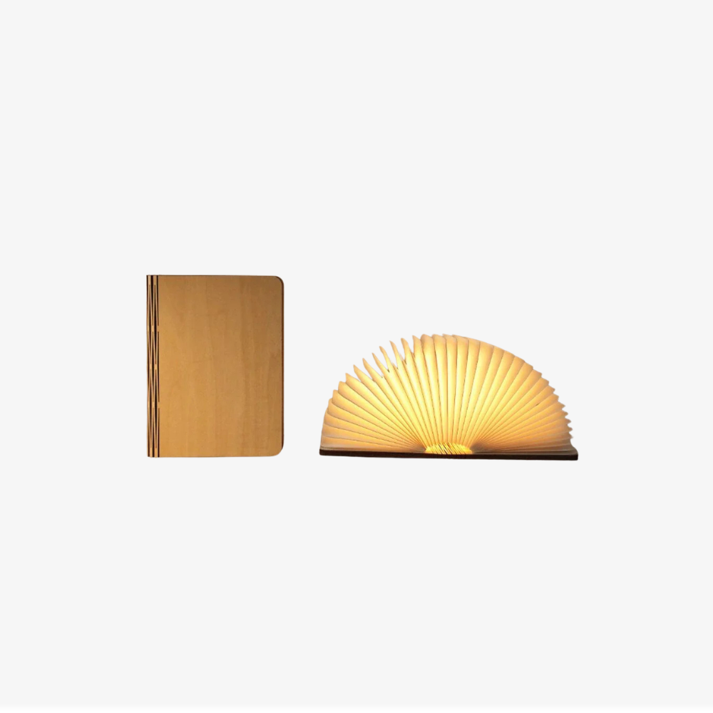 Adjustable Battery-Powered Paper Lamp - Stylish Ambient Light