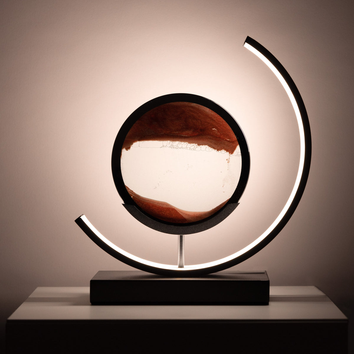 Illuminated Sand Art Table Lamp – Adjustable Brightness & Colors