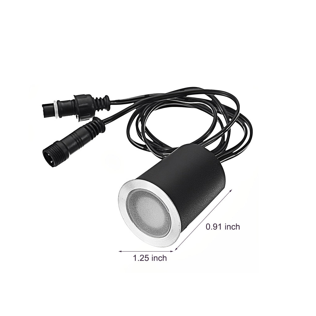 16 Pcs Outdoor Taavita Recessed Deck Stair Lights Garden Lights In-ground Step Lights