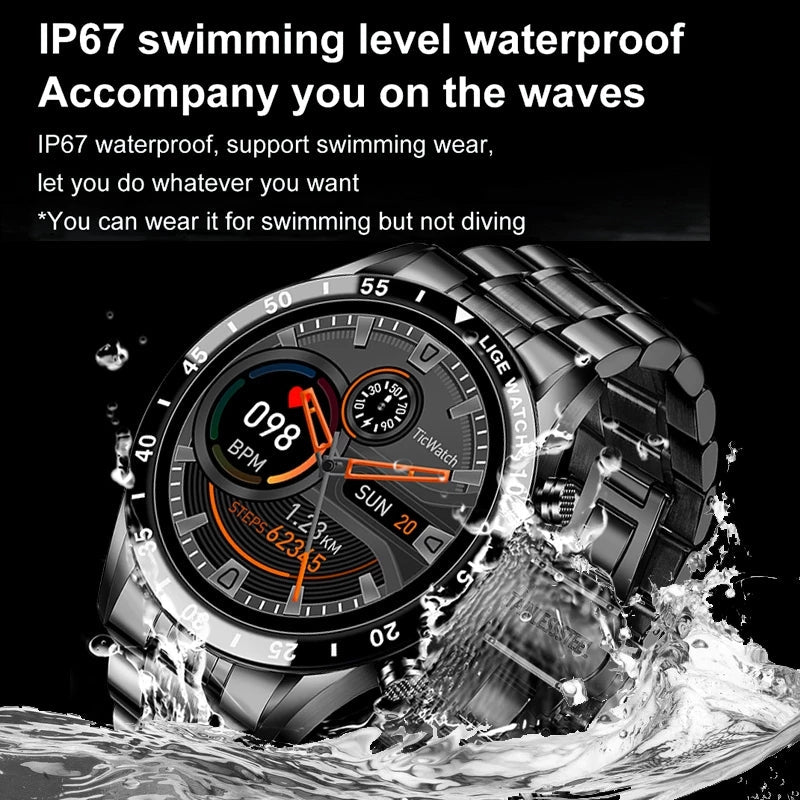 ElegancePro Bluetooth Smartwatch with Touchscreen Display