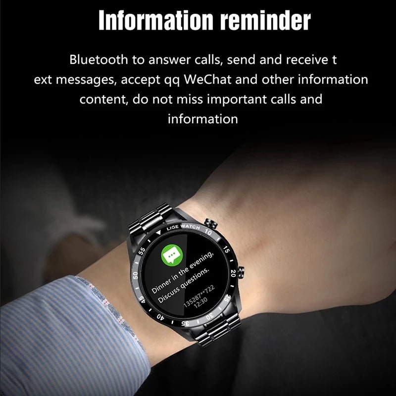 ElegancePro Bluetooth Smartwatch with Touchscreen Display