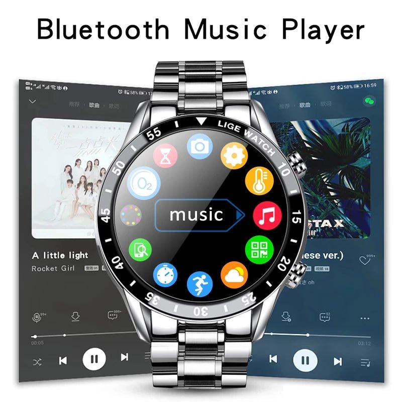 ElegancePro Bluetooth Smartwatch with Touchscreen Display