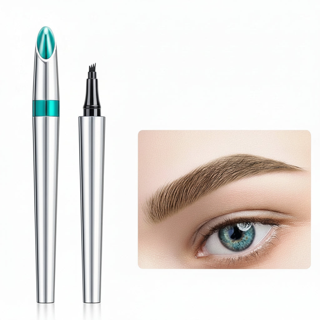 Waterproof Brow Definition Pen with 4-Fine Tip for Natural Finish
