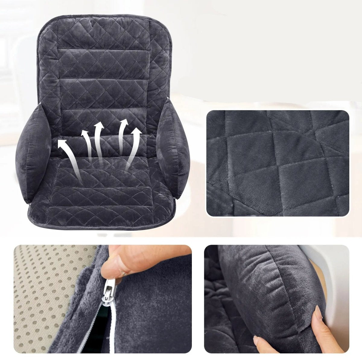 ComfortEase Lumbar Support Pillow for Sitting Relief