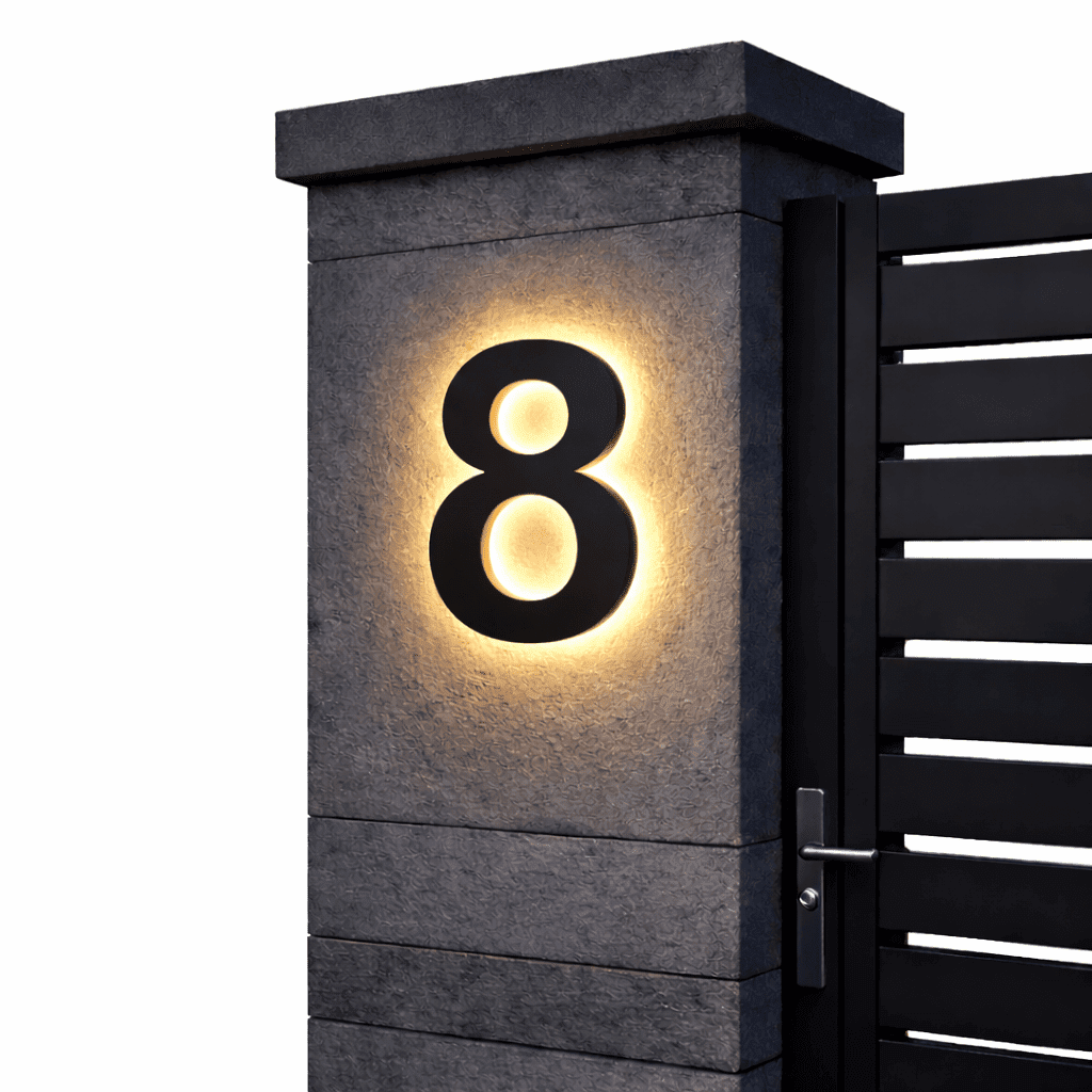 IllumiHome Custom LED Address Sign for Stylish Entrances