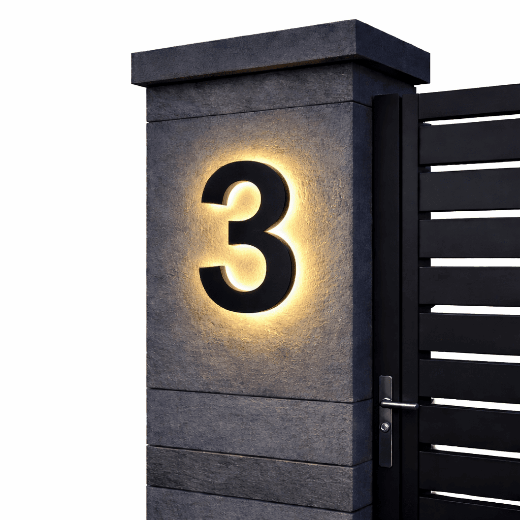 IllumiHome Custom LED Address Sign for Stylish Entrances