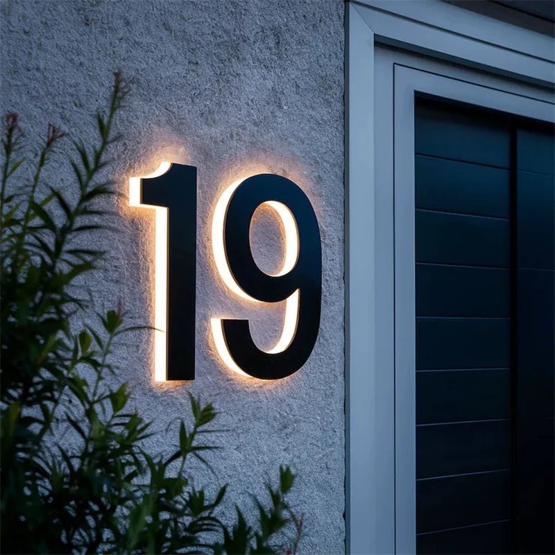 IllumiHome Custom LED Address Sign for Stylish Entrances