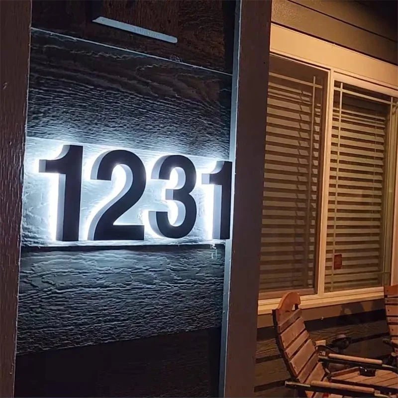 IllumiHome Custom LED Address Sign for Stylish Entrances