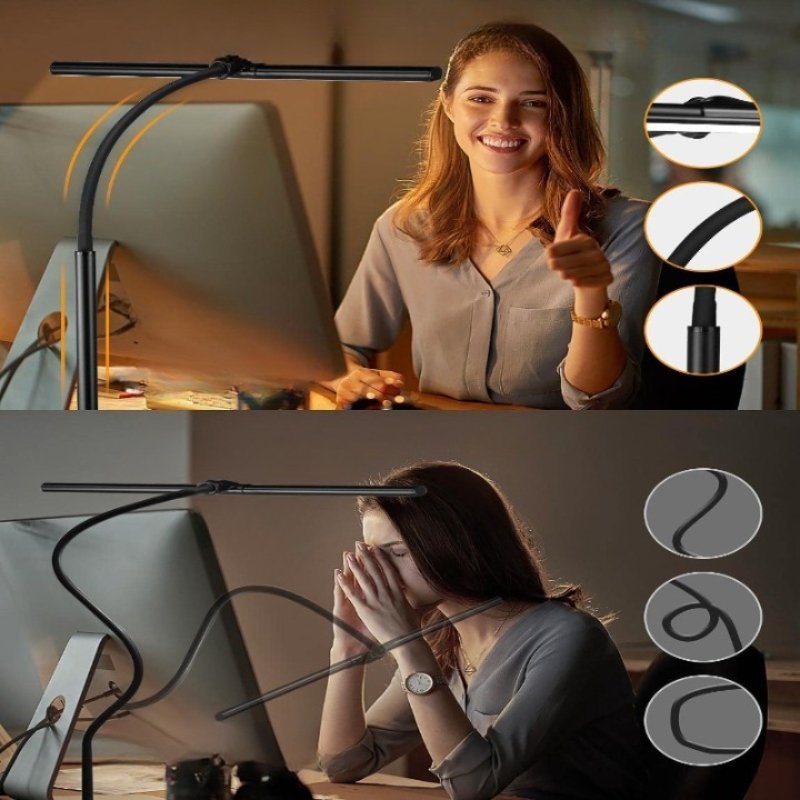FlexiBright Adjustable LED Desk Lamp for Home & Office