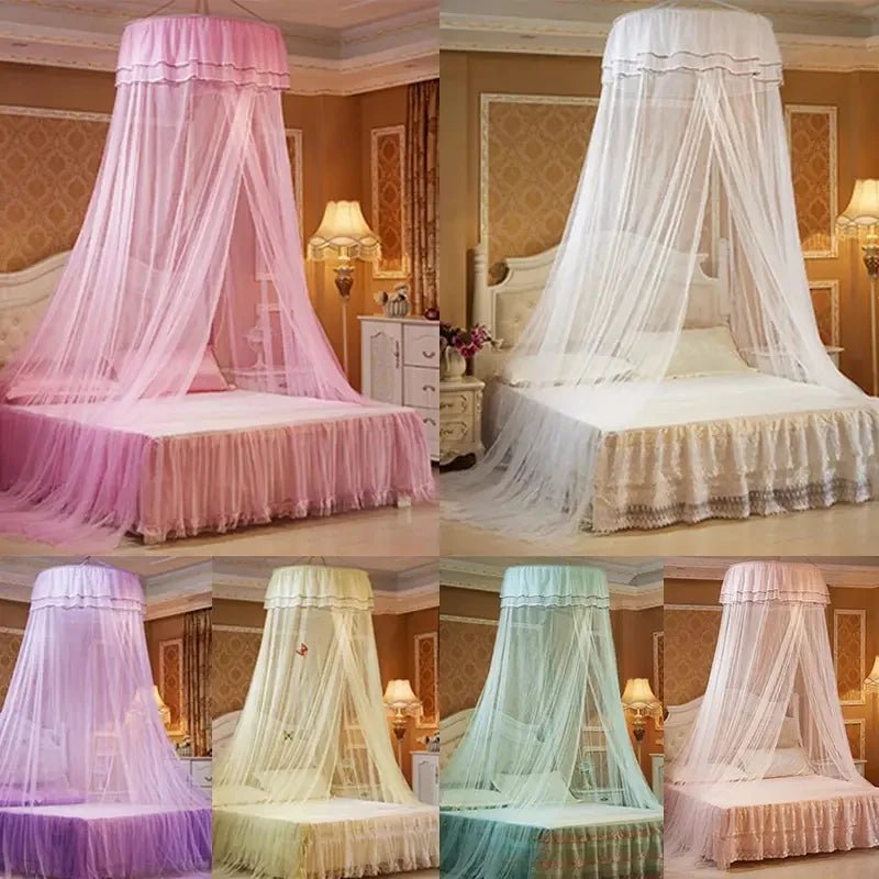 Enchanted Canopy Mosquito Net with Glowing Butterfly Accents