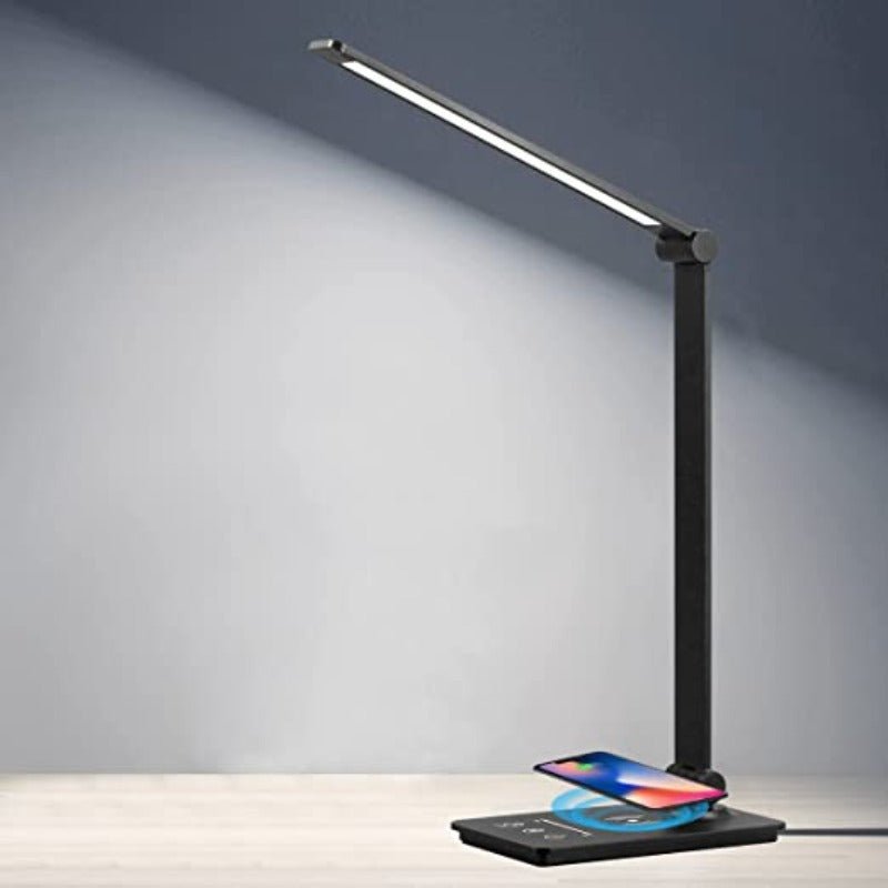 Lumos Smart LED Desk Lamp with Qi Charging and Custom Brightness