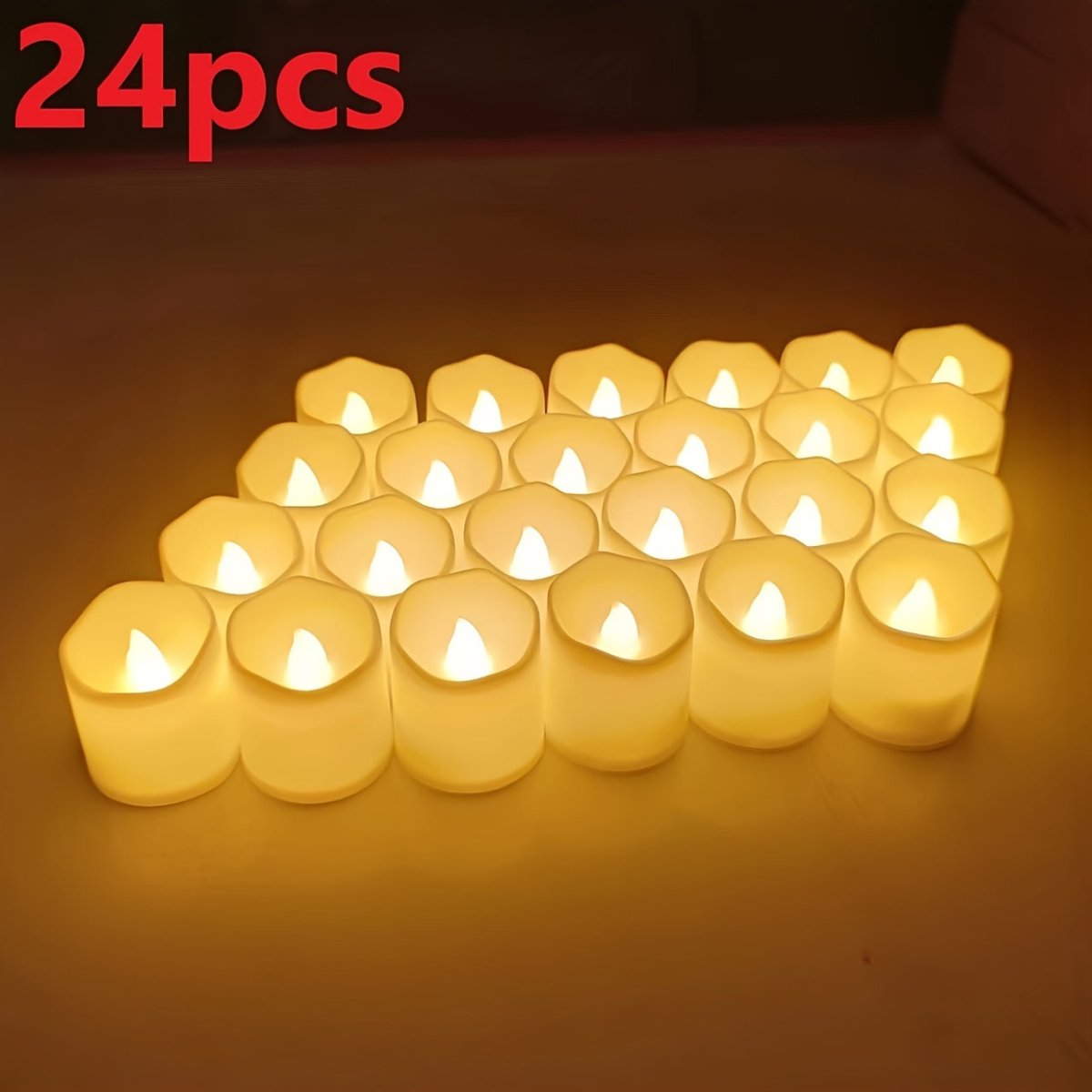 GlowSafe LED Tealights for a Cozy, Flame-Free Atmosphere