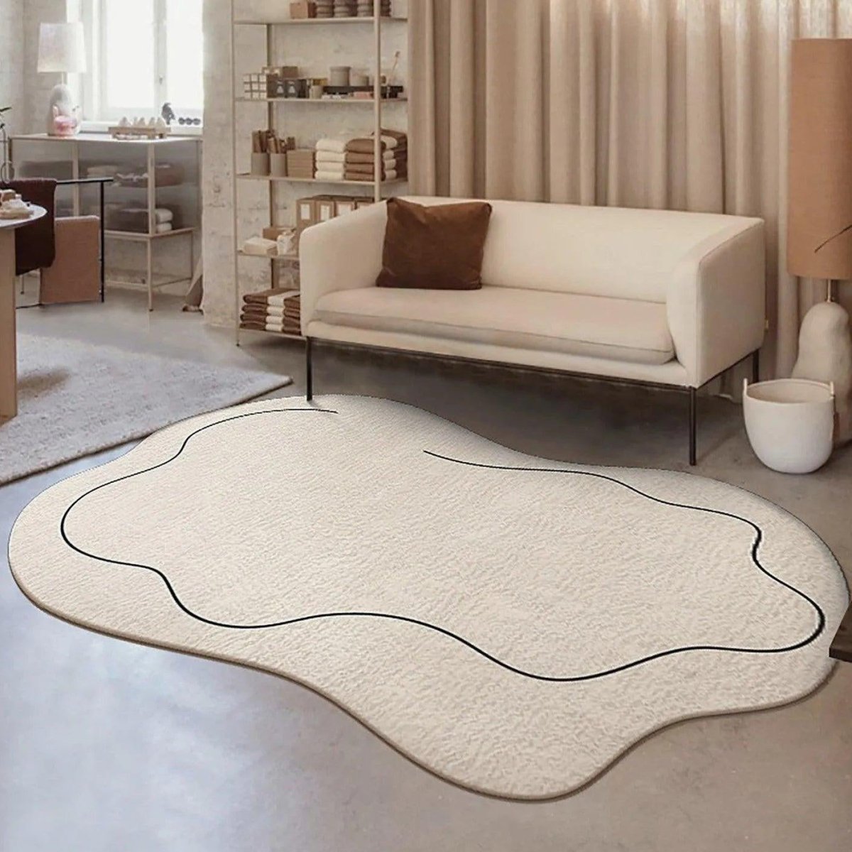 DreamyCloud Plush Area Rug with Soft Cloud Design for Cozy Spaces