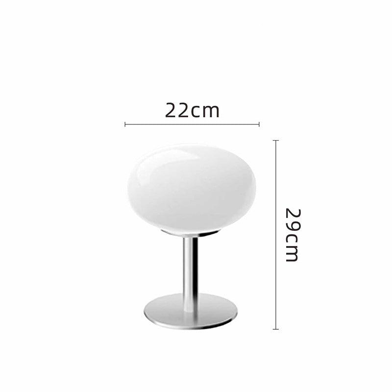 Luna Glow Elegant Glass Table Lamp with Adjustable LED Light
