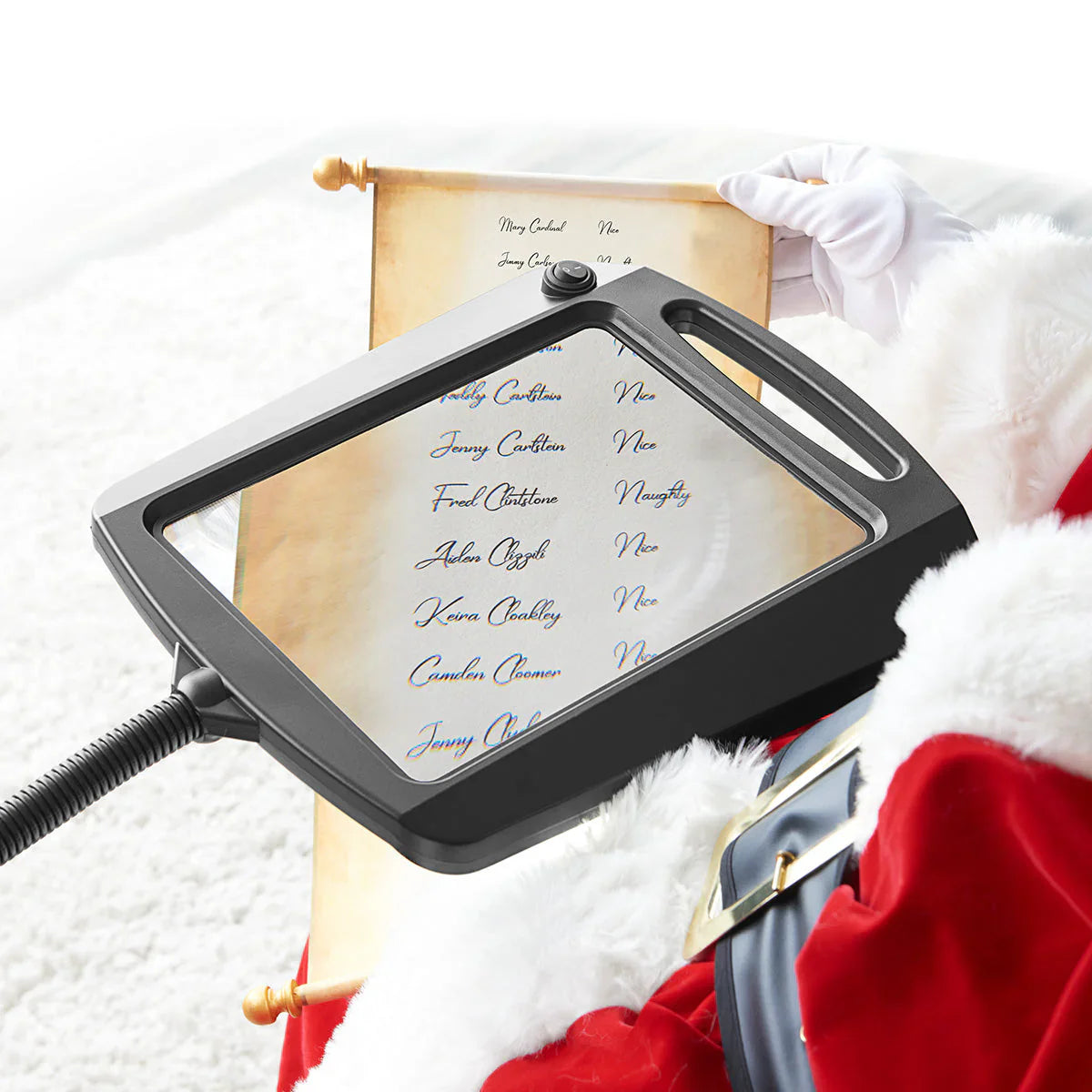 Versatile LED Floor Lamp with Magnifier for Crafts and Reading