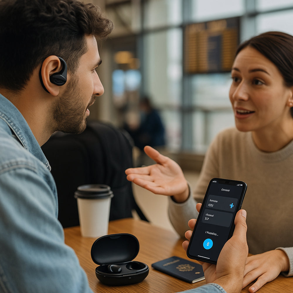 Smart Bluetooth Earbuds for Instant Language Translation
