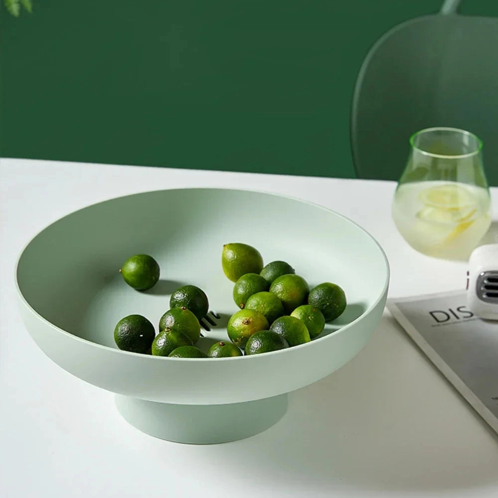 Charming Ceramic Fruit Display Bowl on Elevated Stand