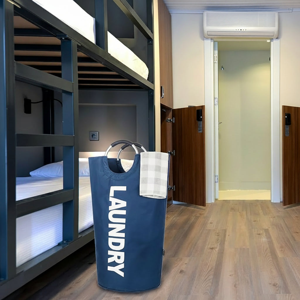 Spacious Waterproof Laundry Basket with Easy Carry Handles