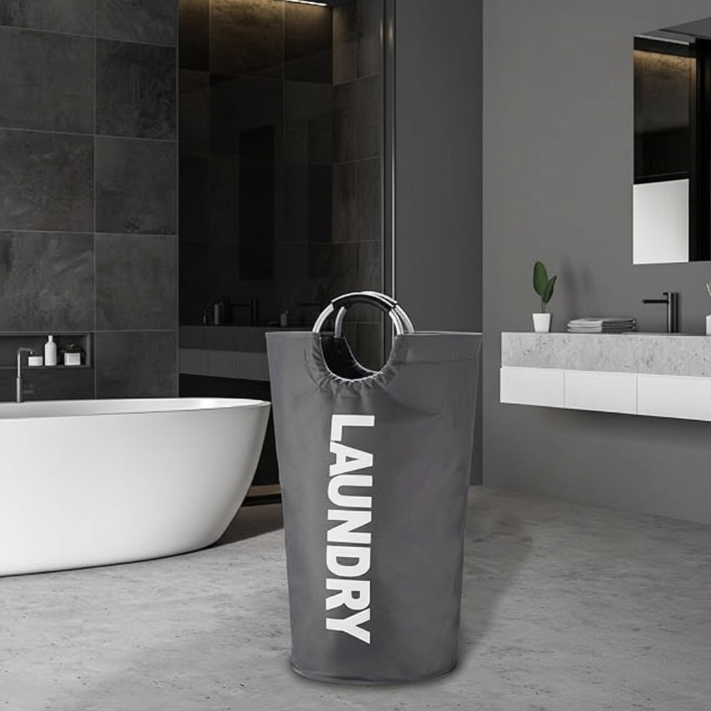Spacious Waterproof Laundry Basket with Easy Carry Handles