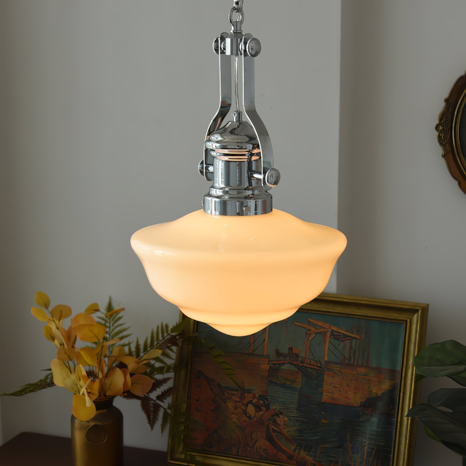 Rustic Charm Pendant Light with Artisan Glass Shades