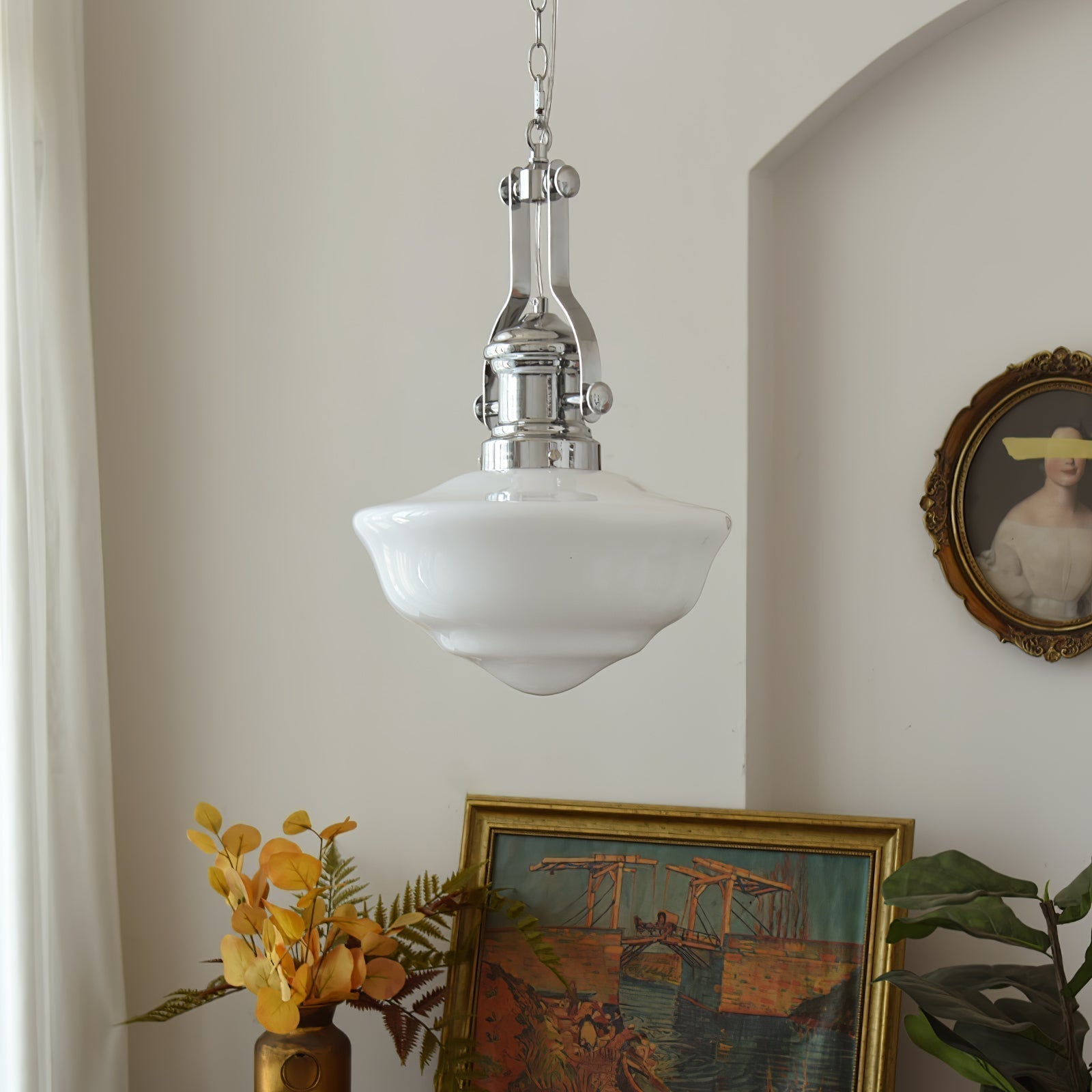 Rustic Charm Pendant Light with Artisan Glass Shades