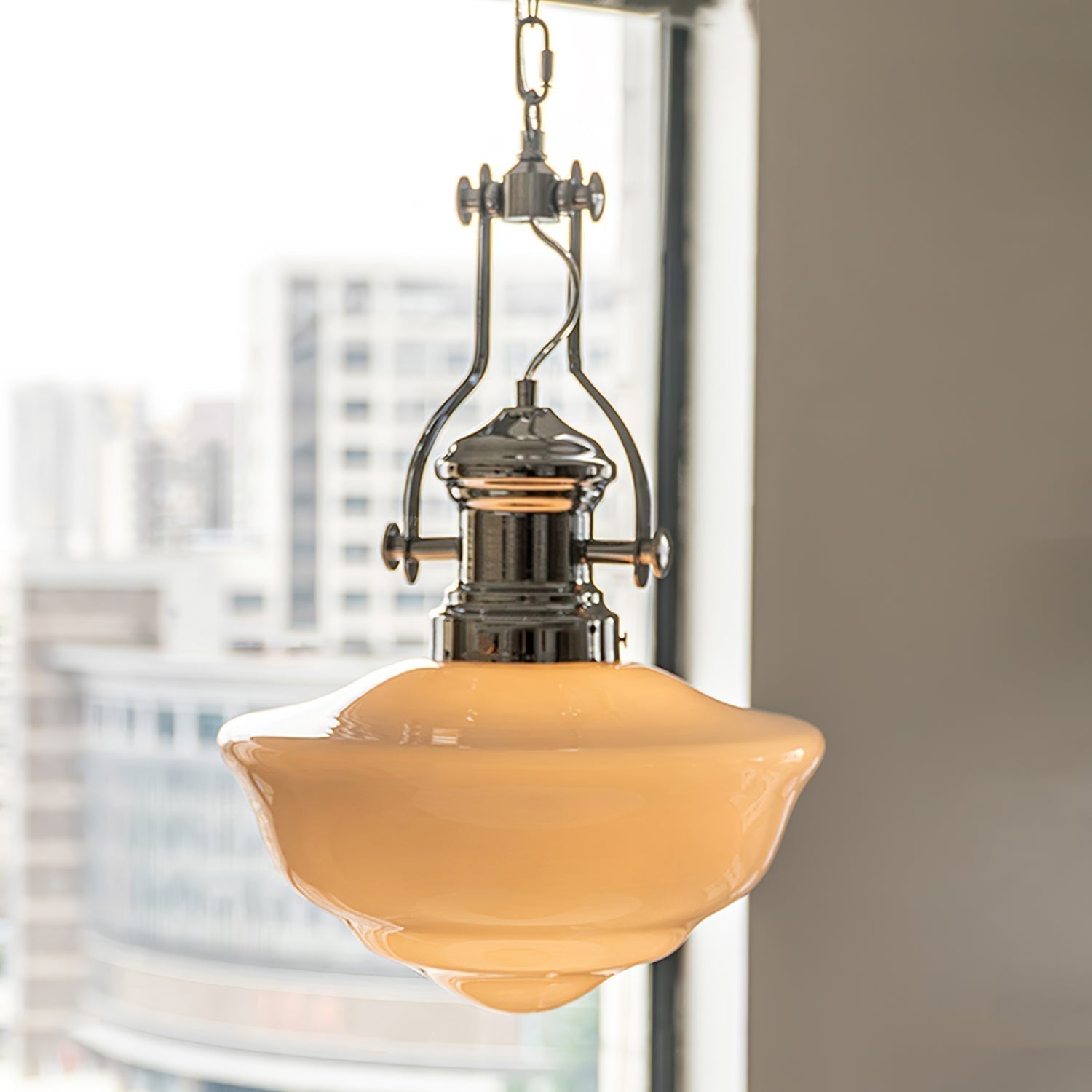 Rustic Charm Pendant Light with Artisan Glass Shades