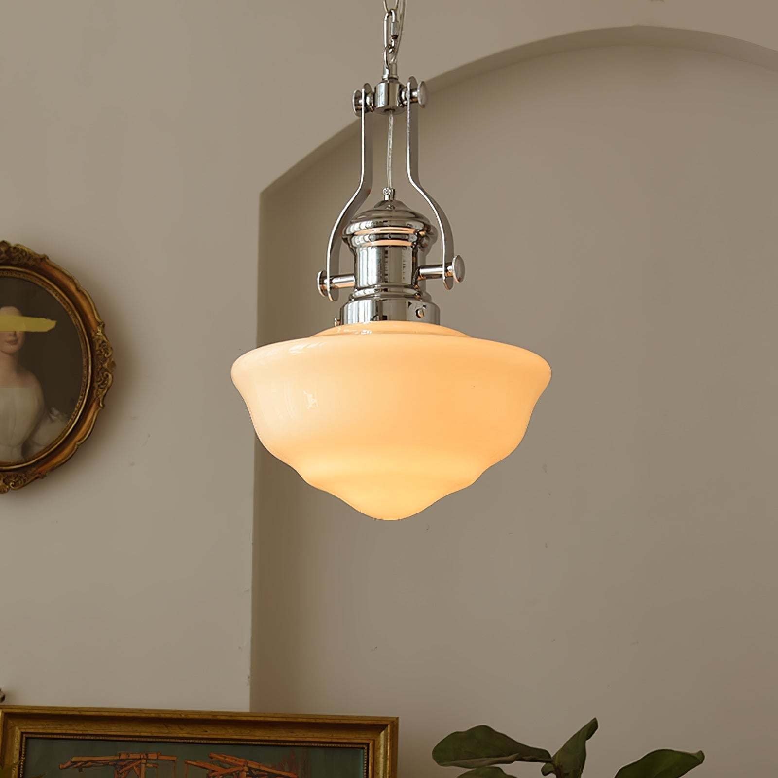 Rustic Charm Pendant Light with Artisan Glass Shades