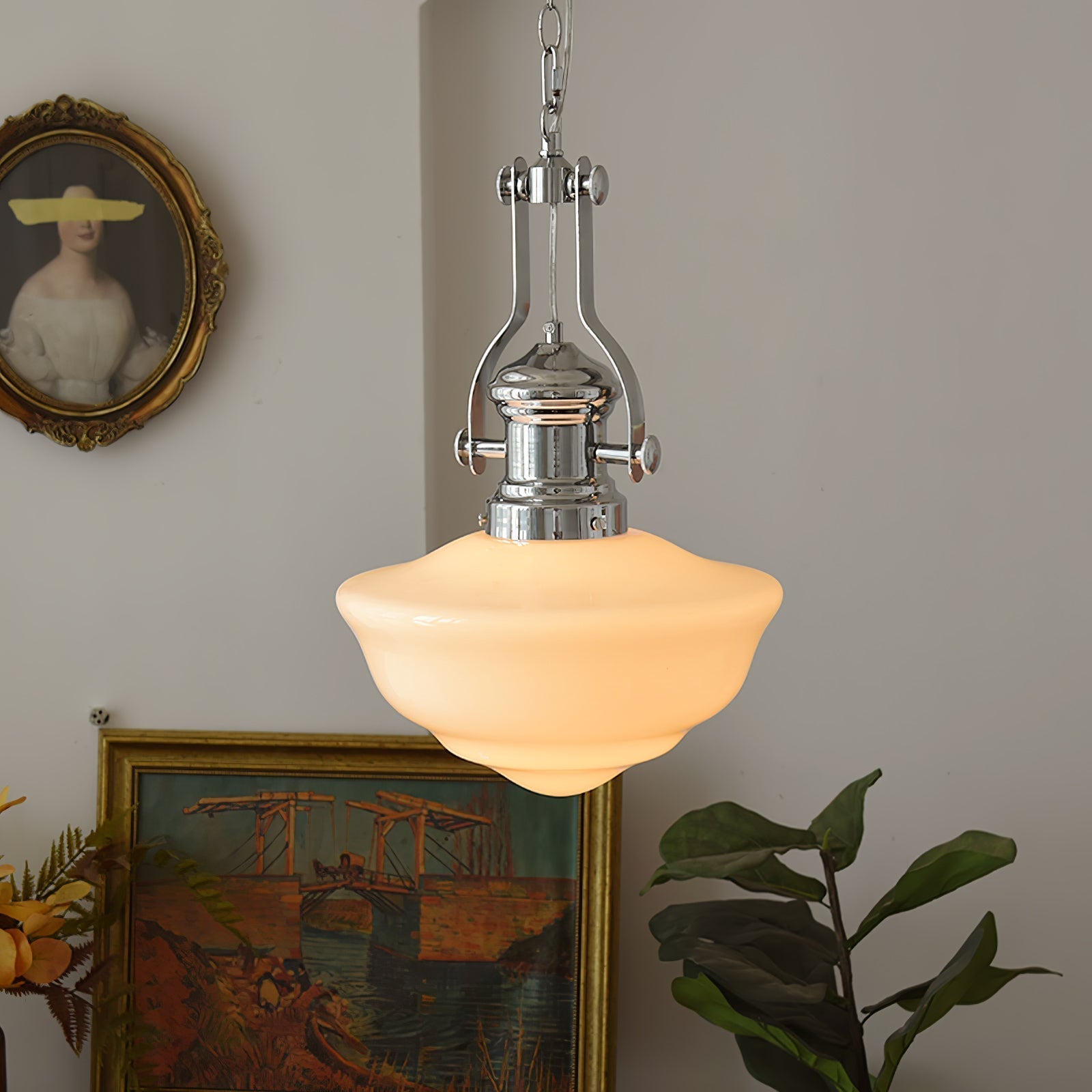 Rustic Charm Pendant Light with Artisan Glass Shades