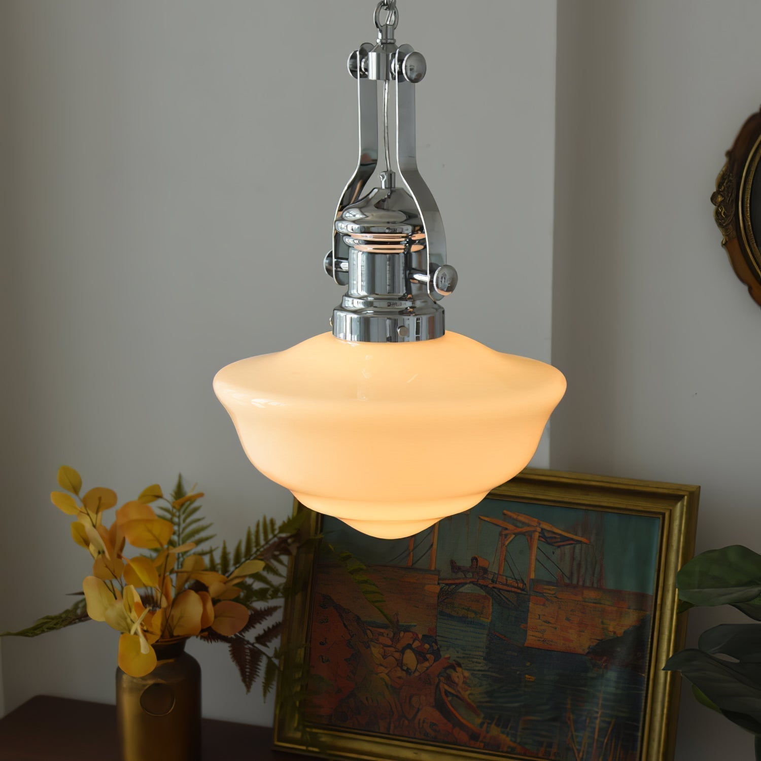 Rustic Charm Pendant Light with Artisan Glass Shades